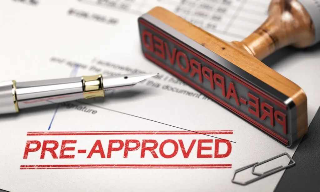 pre approved mortgage loan.