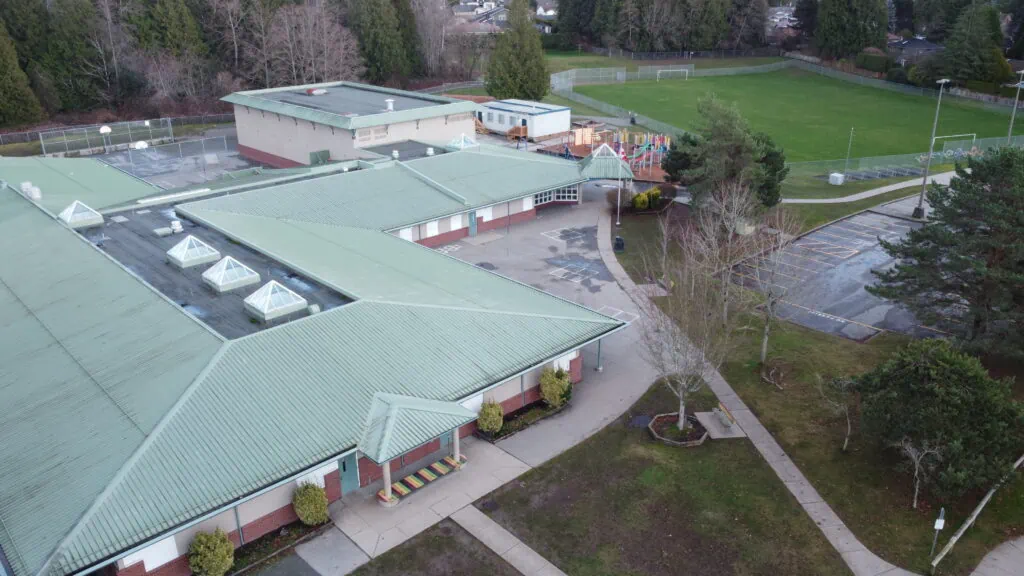 Aerial view of Bayridge Elementary School