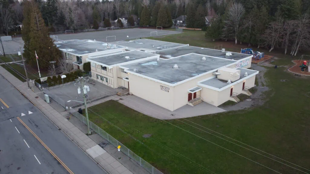 Aerial view of Ray Sheppard Elementary school