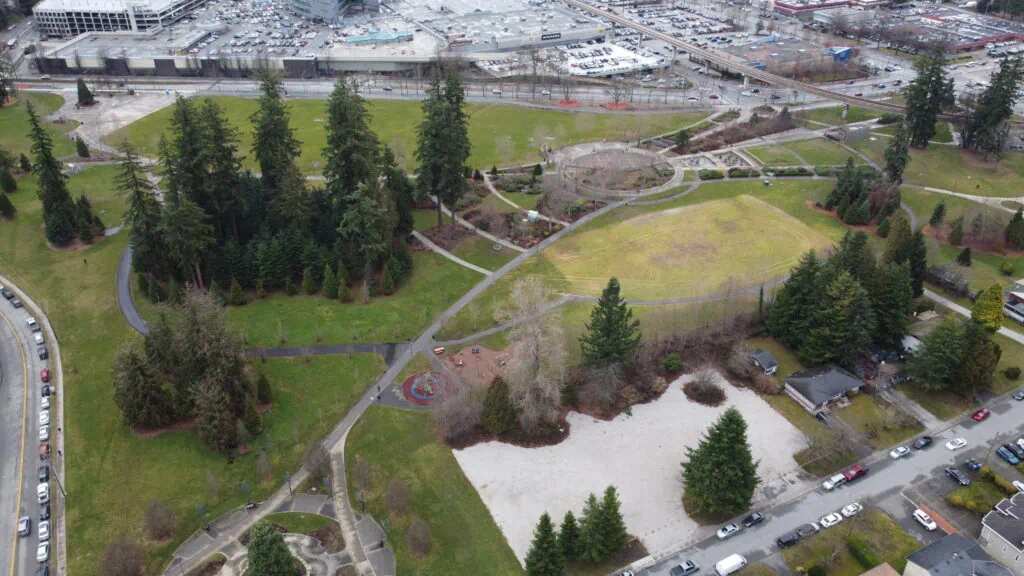 Aerial footage from Holland Park, a popular area in North Surrey, by Central City Mall