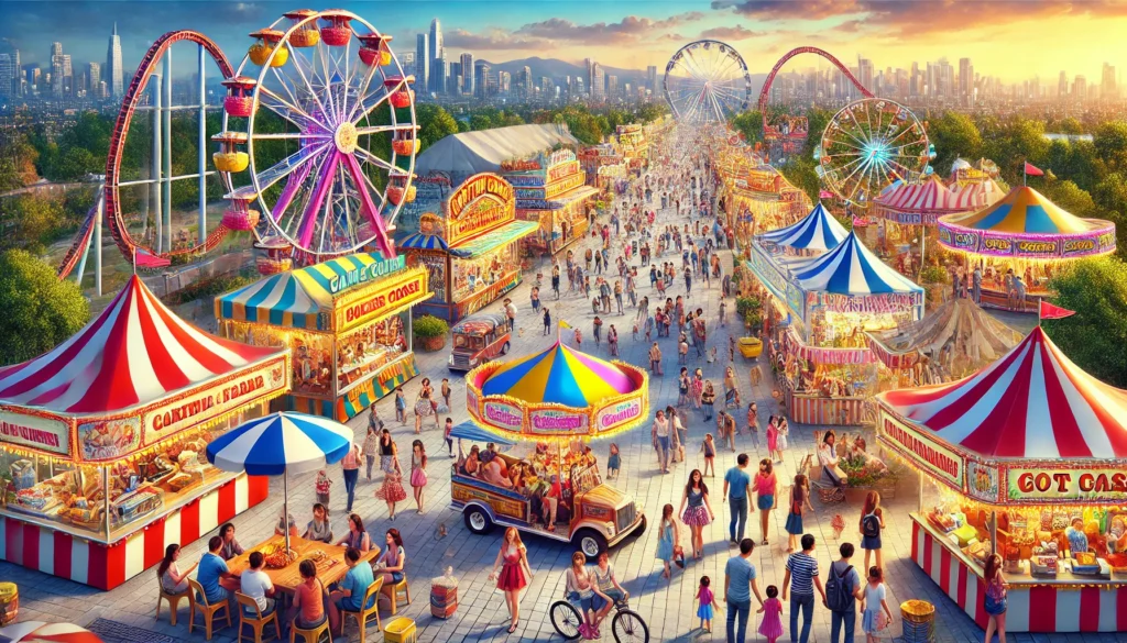 A dramatized photo of an example of what a city fair would look like in Surrey, BC