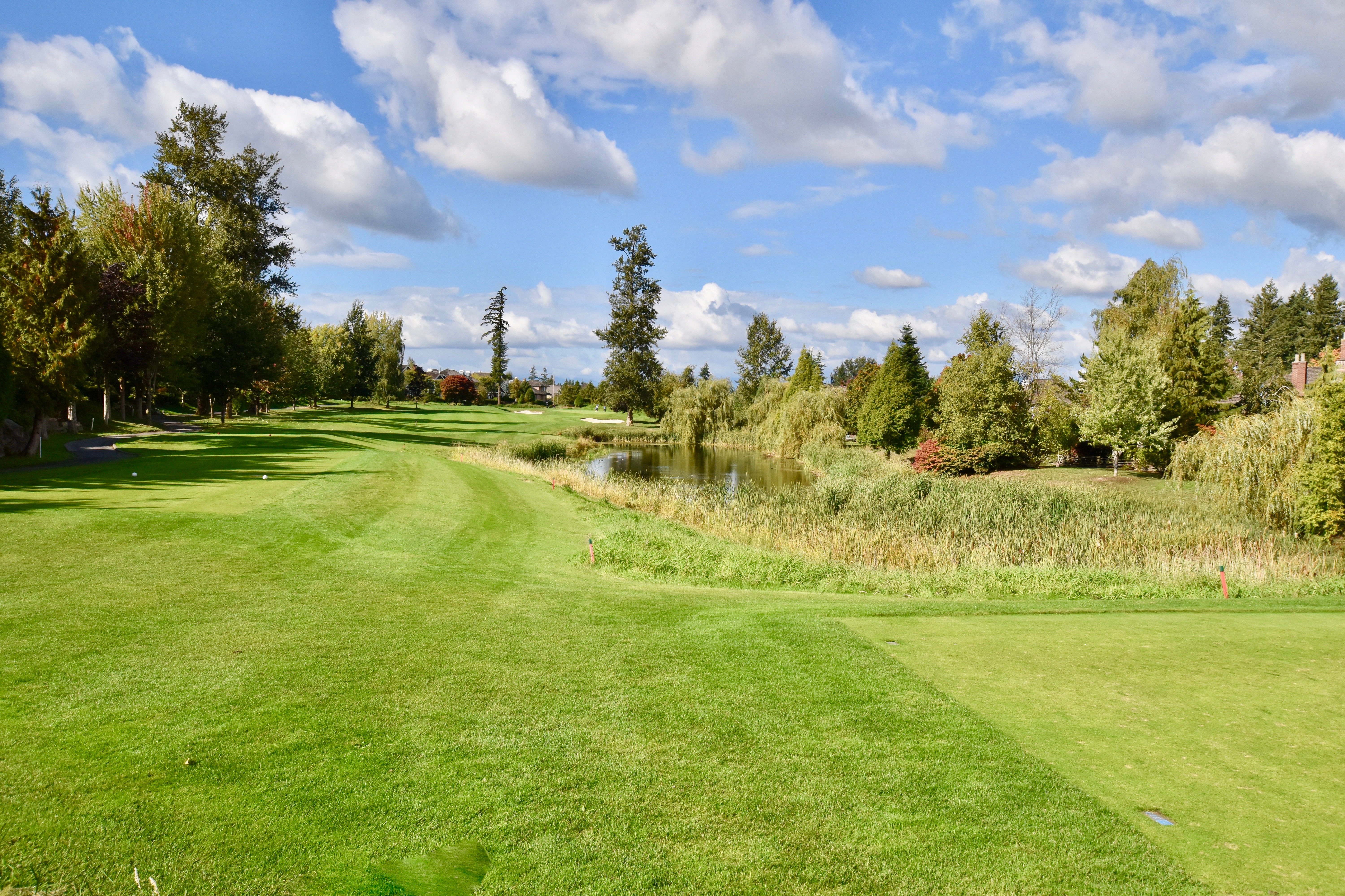 A view from one of the Tee boxes on the Morgan Creek Golf Course