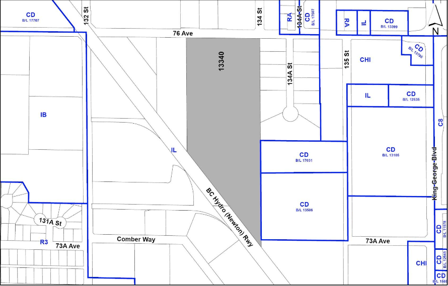 newton car lot proposal 13340 76 ave, surrey
